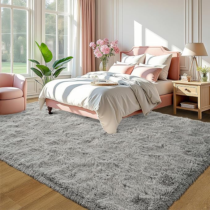 LOCHAS 8x10 Area Rugs Fluffy Living Room Carpets - Image 6
