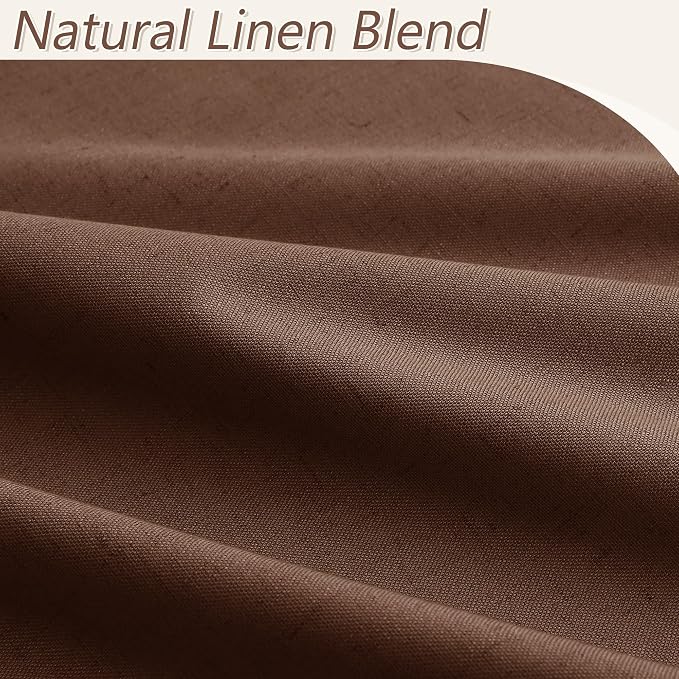 100% Blackout Curtains 120 Inch Length 2 Panels Set - Image 3