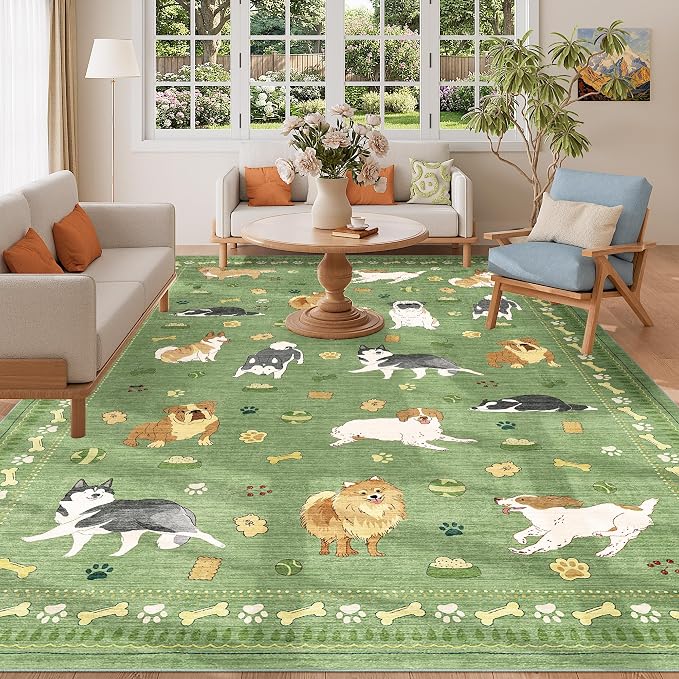 DUKINO 6x9 Washable Dog Area Rug - Image 6