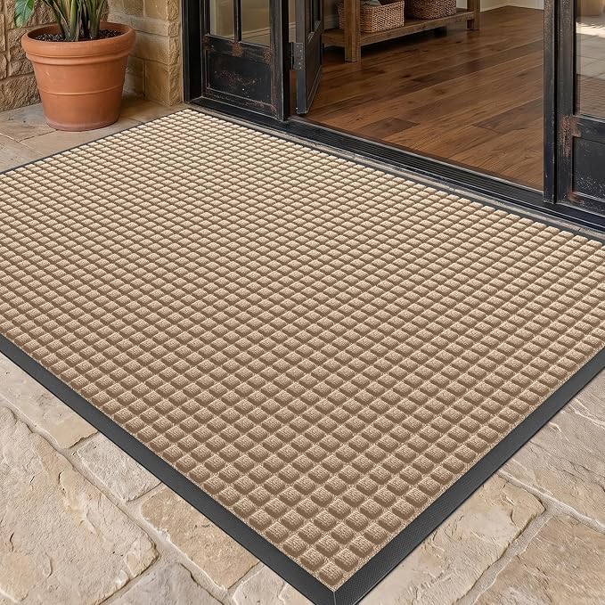 Front Door Mat Outside Entrance, Heavy Duty Waterproof Doormat | 73"x46" by WELDUN%E2%80%94IdealChoiceforHome