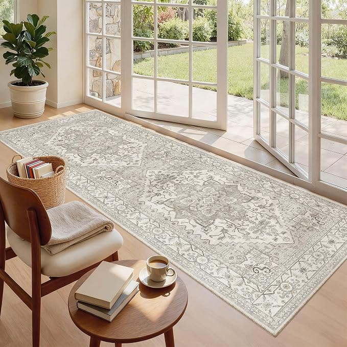Madane Hallway Runner 3x8, Kitchen Rugs Washable Entry Rug, Soft Low-Pile - Image 4