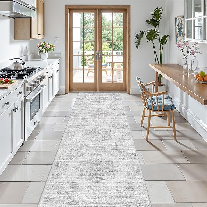 2x8 Runner Rug Non Slip, Washable Hallway Runner Rug, Nursery Room, Soft Runner - Image 3