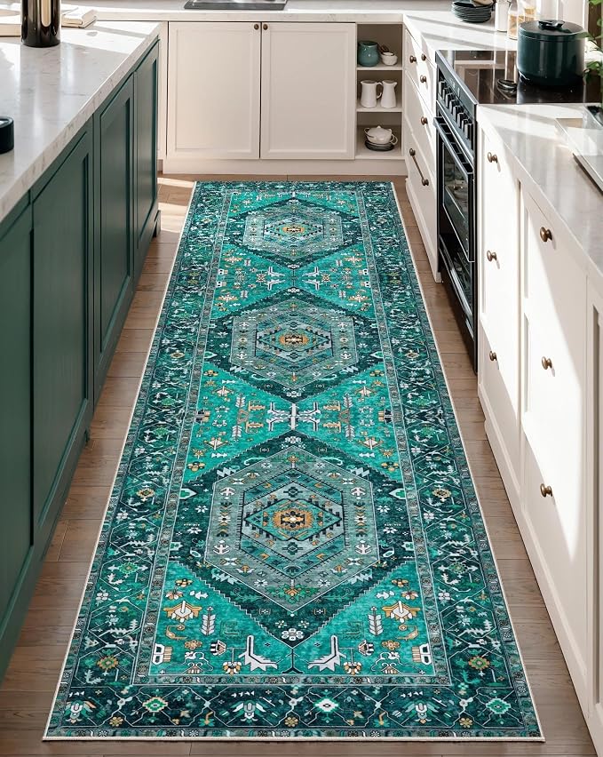 SERISSA 2'6"x8' Washable Non Slip Boho Runner Rug - Image 5
