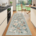 DUKINO 2x6 Runner Rug for Hallway Washable Kitchen Rugs Non Slip Sage Green | by DUKINO