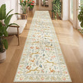 DUKINO 2x12 Washable Runner Rug, Non Slip Animal Rug by DUKINO