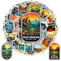 100 PCS National Park Stickers Pack – Waterproof Vinyl America Travel Decals of US Parks for Laptop, Water Bottle, Scrapbook, Car, Luggage – Gift for Kids, Teens, Adults