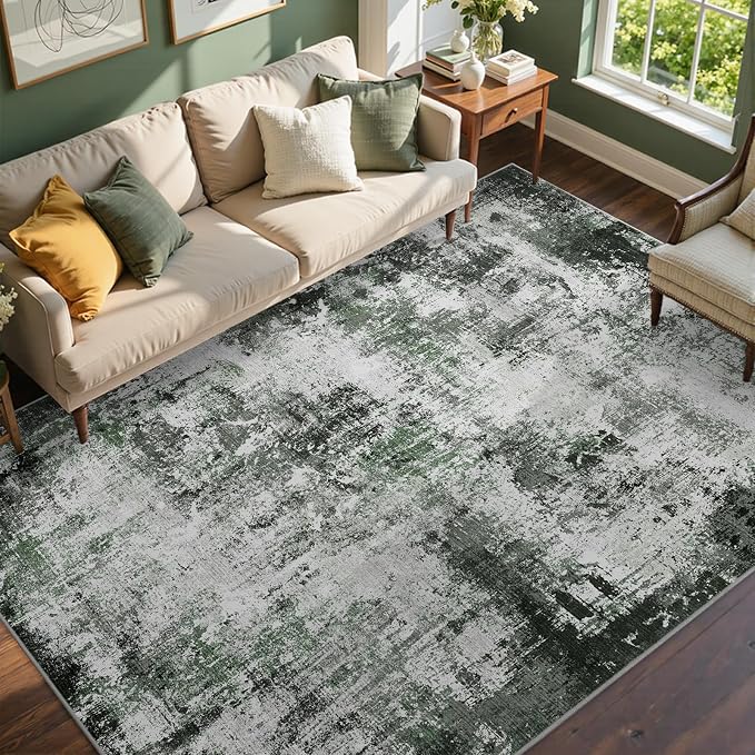 6x9 Ft Large Area Rugs for Living Room, Soft Non-Slip Washable Rugs Modern by Cuzwlovita