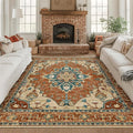 RELEANY Washable Area Rug, Square 8'x8', Water Repellent, Pet Friendly by RELEANY
