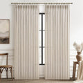 Natural Linen 60 Inch Wide Pleat High Ceiling Nursery Curtains 120 Inch Extra by PleatedDrapes