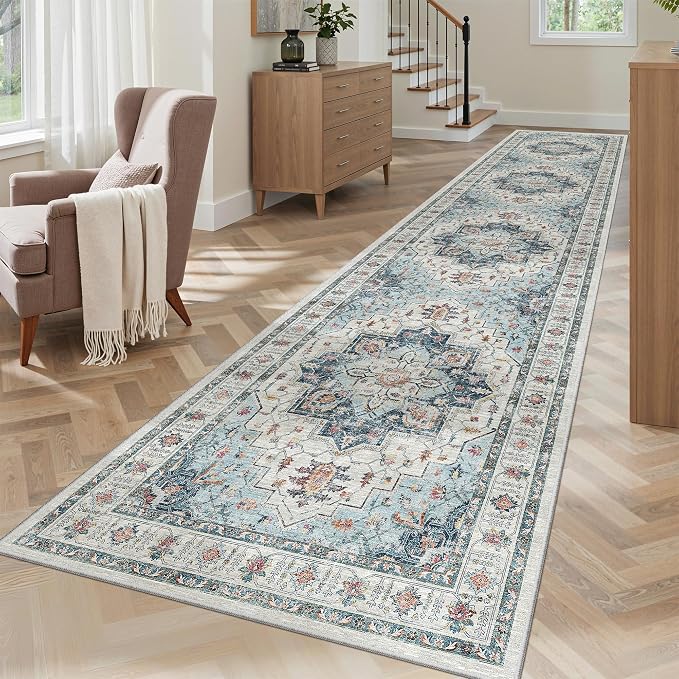 Madane Hallway Runner Rug 2'6''x12' Kitchen Runners Vintage, Entryway and - Image 4