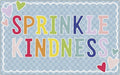 Flagship Carpets Schoolgirl Style Sprinkle Kindness Educational Area Rug for Kids Room Seating Décor, Children's Classroom, Play Carpet for Teaching and Playroom, 7'6" x 12', Blue