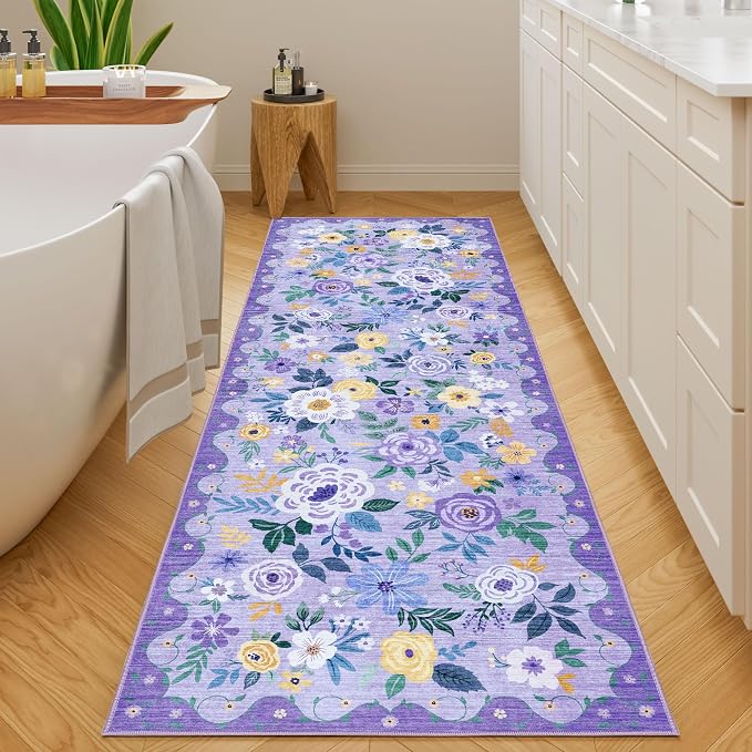 DUKINO 2.6x8 Runner Rug, Washable Runner Rug - Image 6