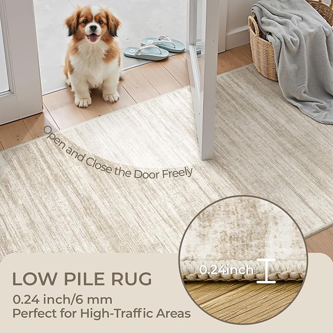 2x7 Runner Rug Non Slip, Washable Hallway Runner Rug, Nursery Room, Soft Runner - Image 6