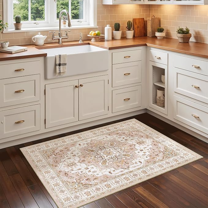 Madane Washable Area Rug 2x3 Small Entryway Rugs Non-Slip, Low Pile Floor Carpet - Image 4