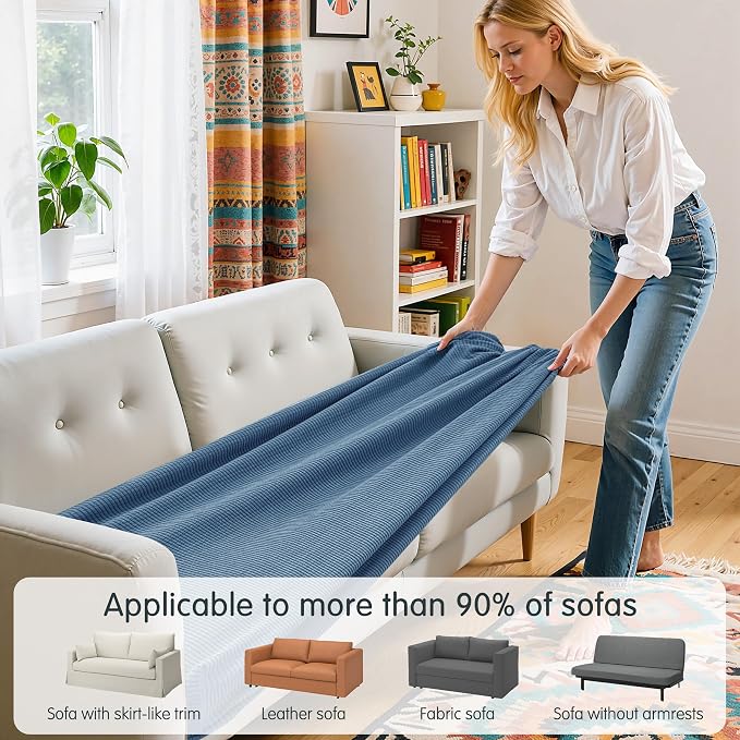 Hokway Couch Cushion Covers Stretch Cushion Covers Sofa Seat Cushion Slipcover - Image 4
