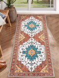 SERISSA 2x5 Washable Non Slip Boho Runner Rug by SERISSAHomeDecorCollection