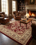 Rugs.com Aditi Collection Rug – 10x13 Red Medium-Pile Rug Perfect by Rugscom