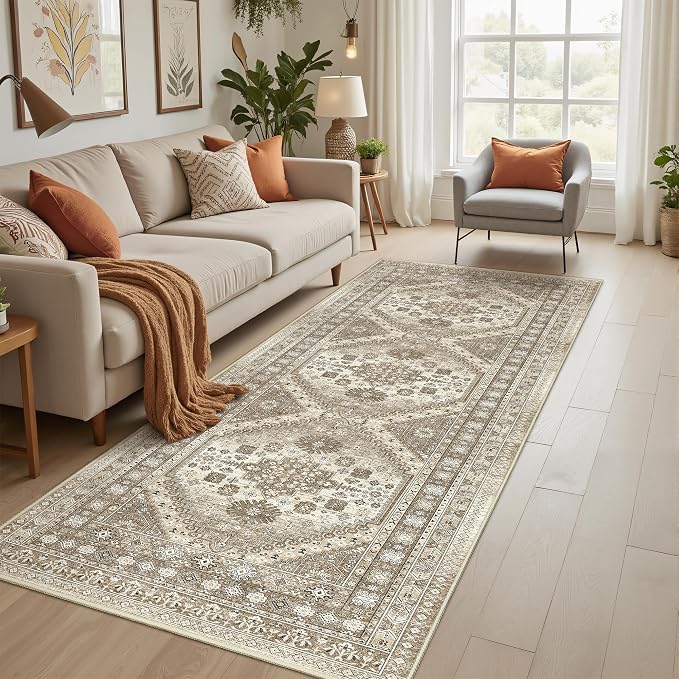 3x10 Runner Rug Non Slip Washable Hallway Runner, Front Porch, Laundry Room - Image 3