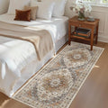 Madane Hallway Runner Rug 2x5 Washable Entry Rugs Non-Slip, Turmeric/Grey | by Madane