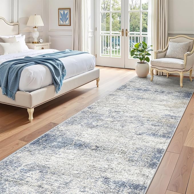 3x10 Runner Rug Non Slip, Washable Hallway Runner Rug, Laundry Room, Soft by Restydon