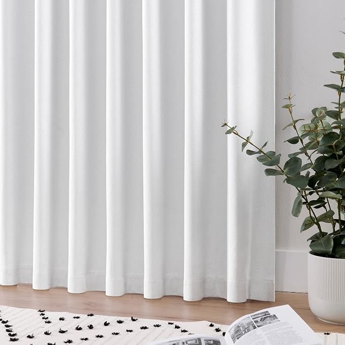 Joydeco Faux Linen Blackout Curtains - Image 6