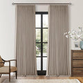 Pinch Pleated Blackout 105 Inch Bedroom Linen Curtains Burlywood Birch | by Twodrapes