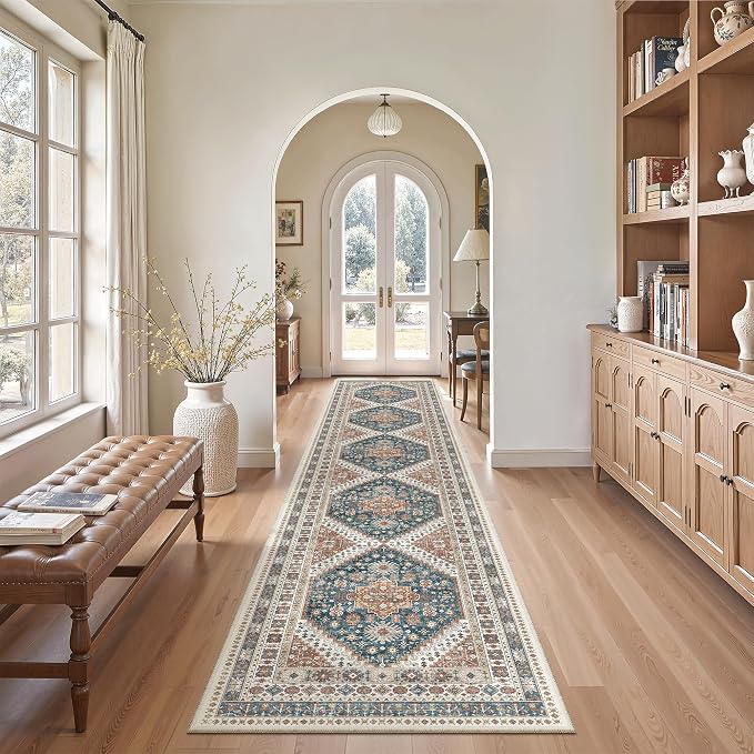 Madane Washable Runner Rugs 2x12 Long by Madane