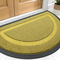 OLANLY Half Circle Front Door Mat Outside 33x21 All-Season Rubber Doormat | by OLANLY
