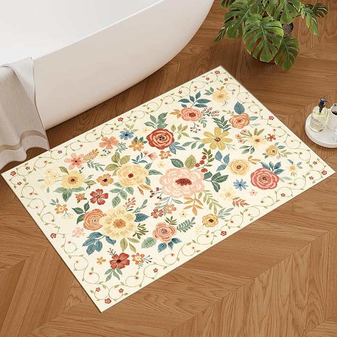 DUKINO 2x3 Entryway Rug, Door Mat Soft Washable Rug Non Slip, Non-Shedding - Image 4