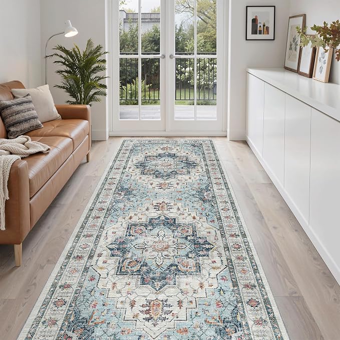 Madane Hallway Runner 3x8, Kitchen Rugs Washable Entry Rug, Soft Low-Pile - Image 3