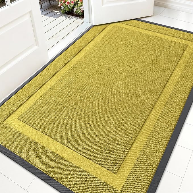 OLANLY Front Door Mat Outside 71x47, All-Season Heavy-Duty Rubber Doormat | by OLANLY
