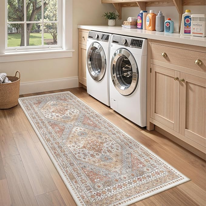 2x6 Runner Rug Non Slip, Washable Hallway Runner Rug, Nursery Room, Soft Runner - Image 9
