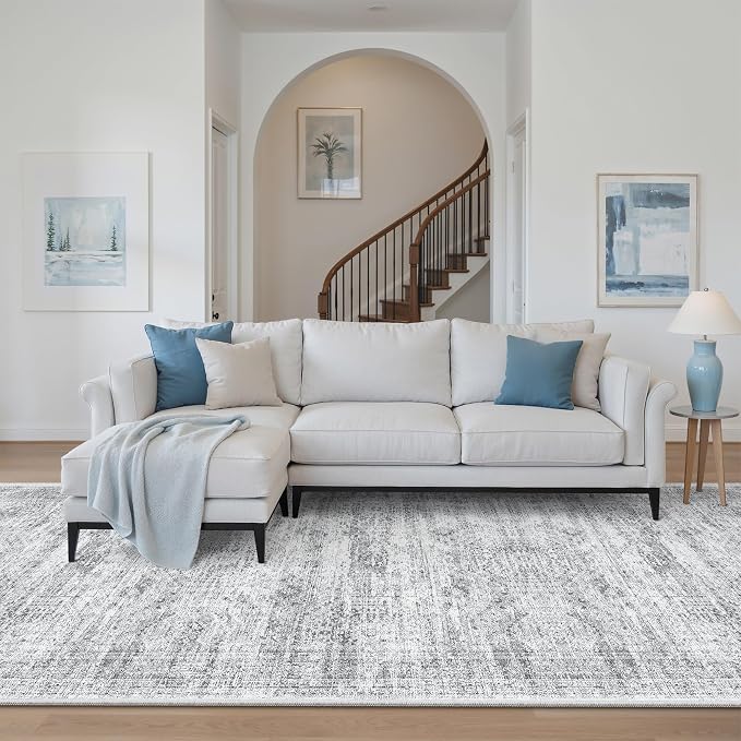 Soalmost Washable Hallway Runner Rug 4x12 Kitchen Entry Rugs Non-Slip, Stain by Soalmost