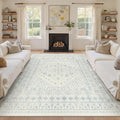 8x10 Area Rugs for Living Room, Large Washable Rug, Dining Room, Low Pile by Zesthome