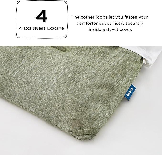 Bedsure Full Comforter Set - Olive Green Soft Bedding for All Seasons, Cationic Dyed Bed Set, 3 Pieces, 1 Full Size Comforter (82"x86") and 2 Pillow Shams (20"x26"+2")