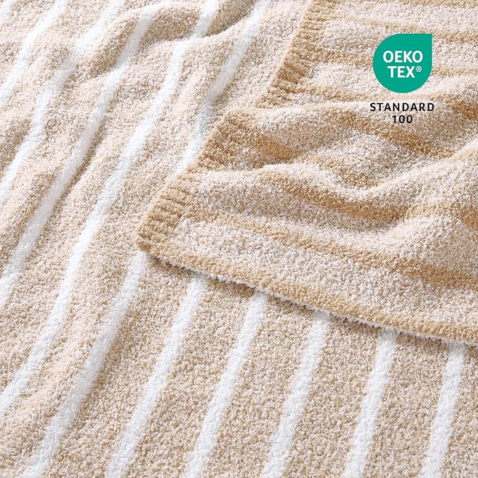 Snuggle Sac Ultra Soft Beige Throw Blanket - Image 5
