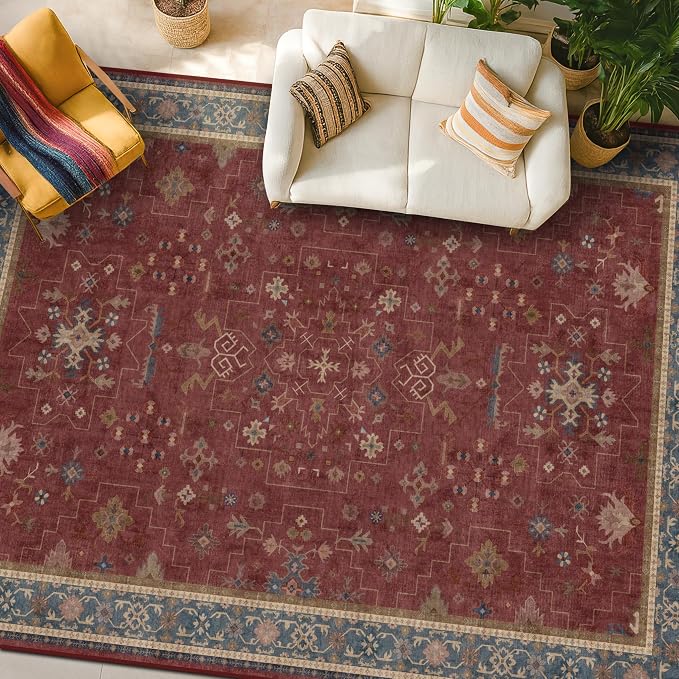 Oriental 7x10 Large Area Rugs for Bedroom Under Bed - Image 3