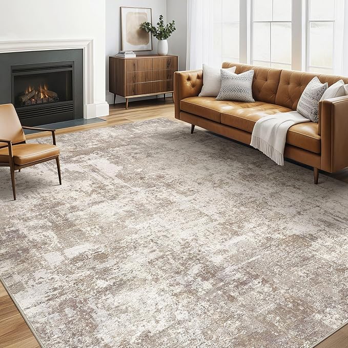 LOONGRUG Area Rug 5x7 Washable Neutral Modern Living Room Rugs Brown Beige | by LOONGRUG