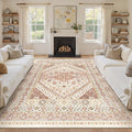 8x10 Area Rugs for Living Room, Large Washable Rug, Dining Room, Low Pile by Zesthome