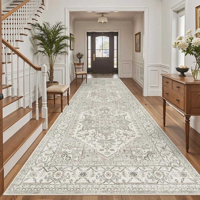 Madane 4x12 Wide Hallway Runner Rug Washable by Madane