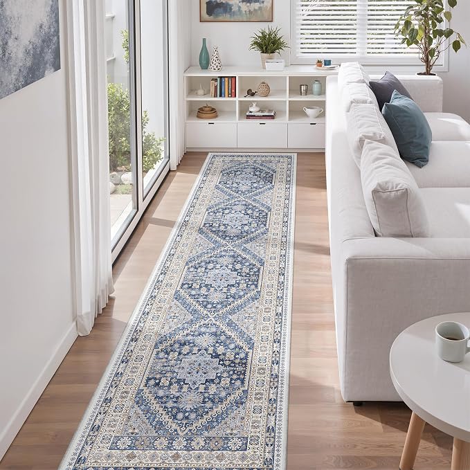 2x8 Runner Rug Non Slip, Washable Hallway Runner Rug, Nursery Room, Soft Runner - Image 5