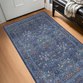 Vintage Dark Blue 3x6 Runner Rugs by HazoHaus