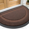 OLANLY Half Circle Front Door Mat Outside 33x21 All-Season Rubber Doormat | by OLANLY