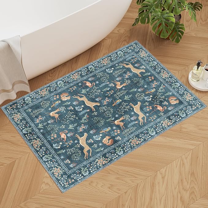 DUKINO 2x3 Entryway Rug, Washable Door Mat Animal Rug - Image 5