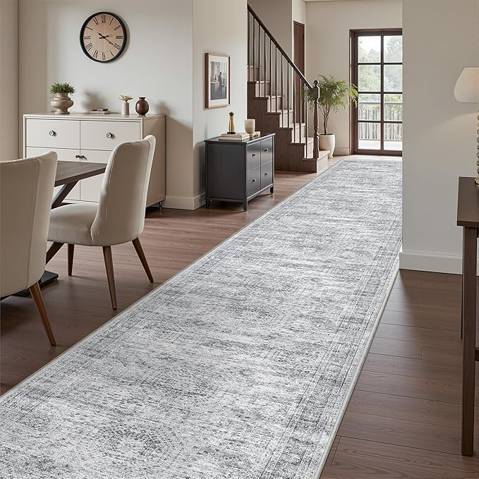 3x16 Runner Rug Non Slip, Washable Hallway Runner Rug, Living Room, Extra Long - Image 3
