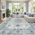 RELEANY Washable Area Rug, Large 9'x12', Water Repellent, Pet Friendly by RELEANY