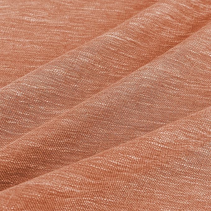 MYSKY HOME 90 Inch Burnt Orange Curtains - Image 6
