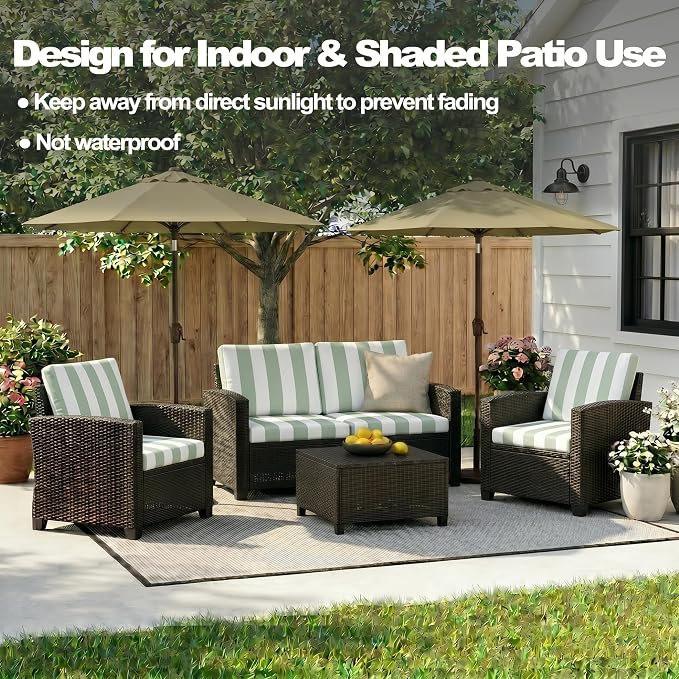 CALBODE 12 Pcs Outdoor Seat Cushion Covers - Image 5