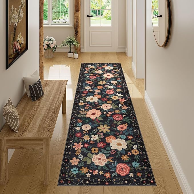 DUKINO 2x7 Runner Rug for Hallway, Washable Runner Rug Non Slip, Soft Indoor - Image 4