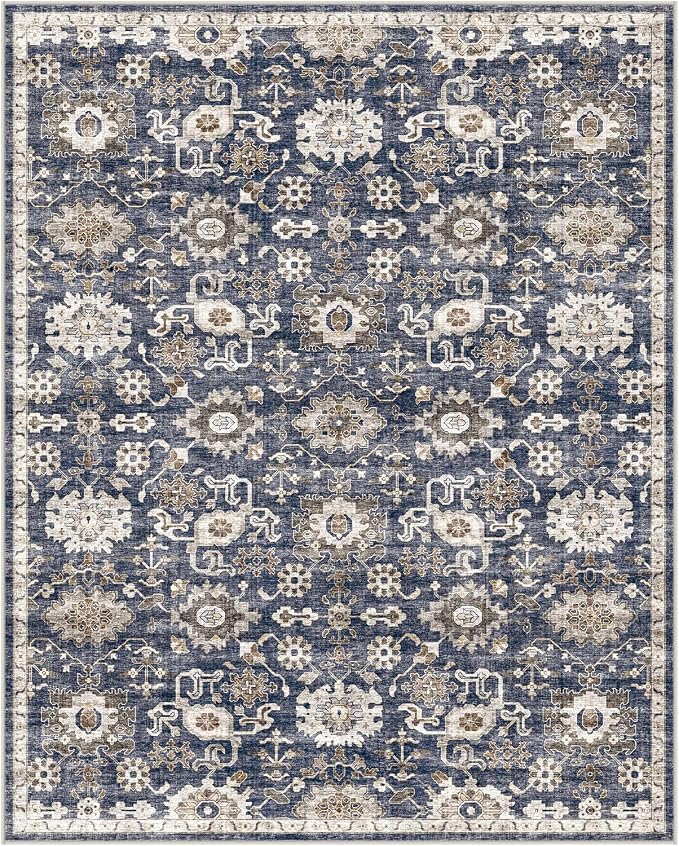 AMADA HOMEFURNISHING 2x3 Washable Area Rug, Low-Profile Entryway Rug by AMADAHOMEFURNISHING